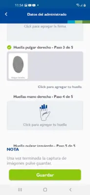 Enrolamiento Móvil Migraciones android App screenshot 1